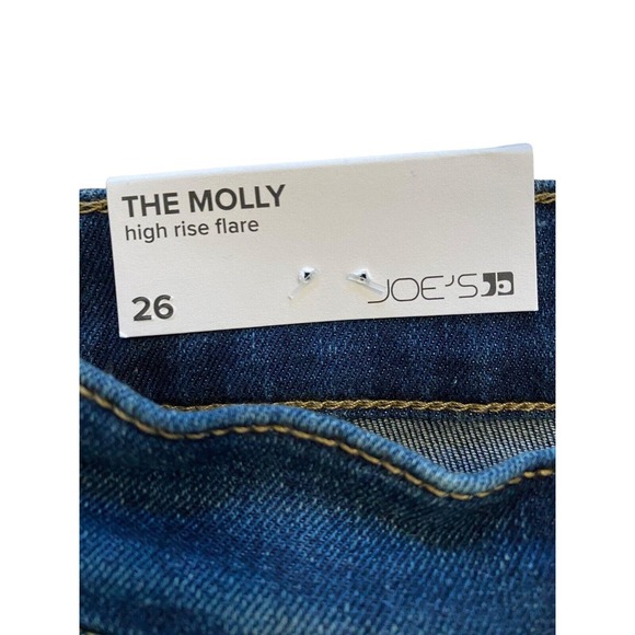NWT Joe's Jeans The Molly High-Rise Flare Jean Womens 26 Blue Dark Wash Comfy - Picture 8 of 16